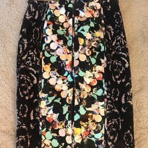 Anthropologie fitted skirt